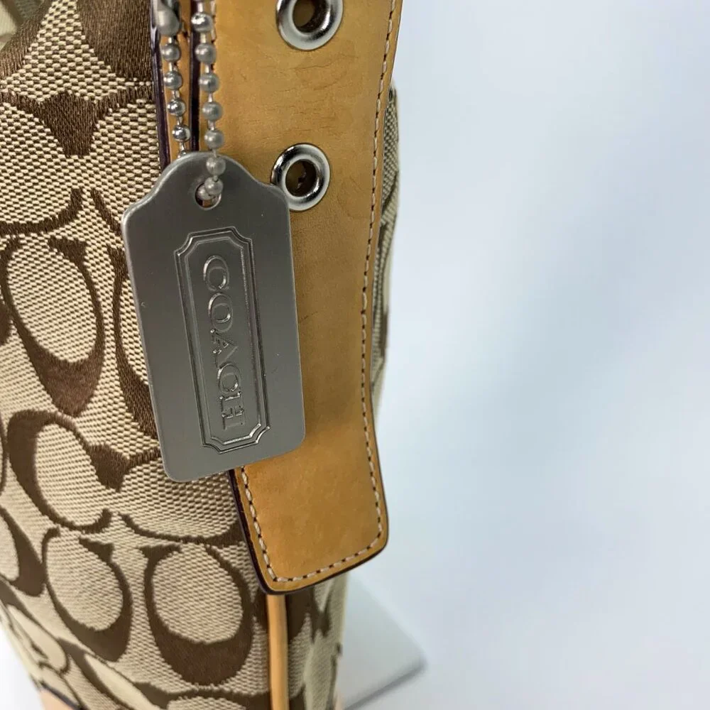 COACH Vintage Hobo Signature C Slim Crossbody Canvas Bag - C04K-6347 - Picture 7 of 14